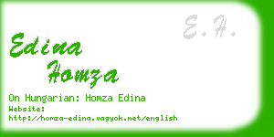 edina homza business card